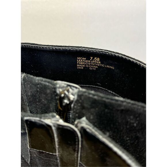 Ralph Lauren Micah Boot Tall Black Leather Knee High Riding Heel Sz 7.5B - Picture 8 of 13